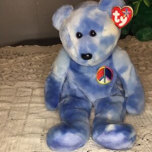 Ty Beanie Buddies Collection  Peace Bear 2003